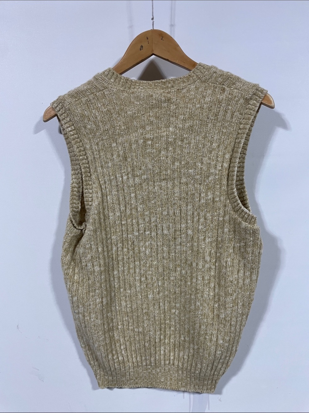 Vintage 1970s Jantzen Cream Marled Knit Pullover